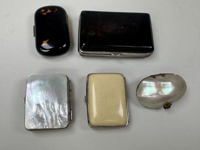Collection de 5 petits porte-monnaies de...