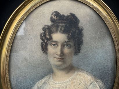 École, XXe.
Portrait de femme.
Importante...