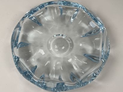 Grand vide-poche en cristal moulé, pressé...