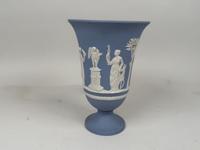 WEDGWOOD.
Vase en biscuit de porcelaine dît...