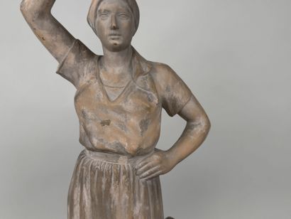 Antoine Elie OTTAVY (1887-1951). 
La porteuse...