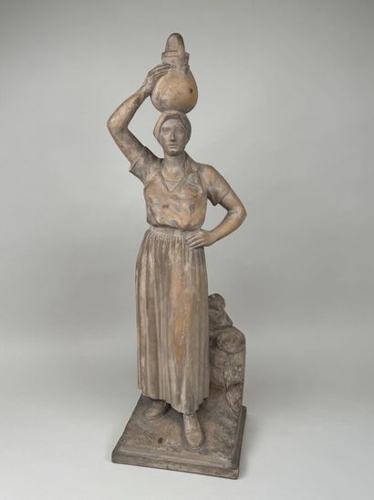 Antoine Elie OTTAVY (1887-1951). 
La porteuse...