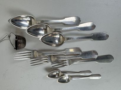 Partie de ménagère en argent 950/1000, modèle...