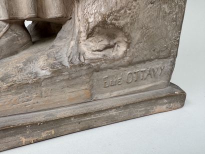 Antoine Elie OTTAVY (1887-1951). 
La porteuse...