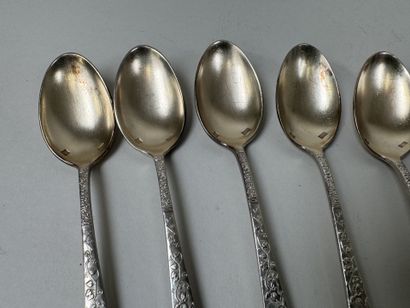 CAILLAR BAYARD.
Série de 12 petites cuillères...