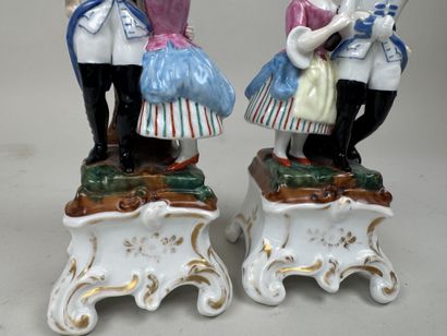 Paris, fin XIXe-début XXe.
Paire de pique-plumes...