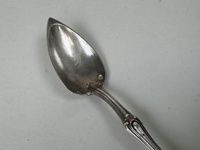 Cuillère à verre à eau en argent, l'extrémité...
