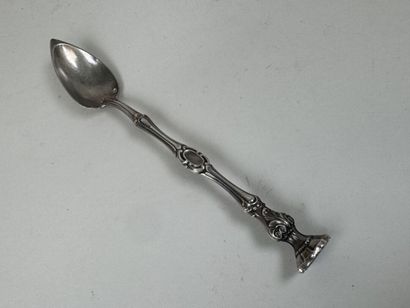 Cuillère à verre à eau en argent, l'extrémité...