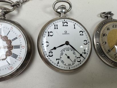 OMEGA et divers.
Trois montres de gousset...