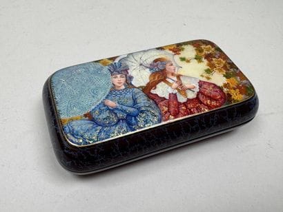 RUSSIA, Palekh School style.
Rectangular,...