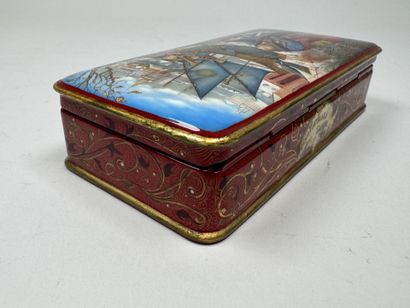 RUSSIA, Palekh School style.
Rectangular,...