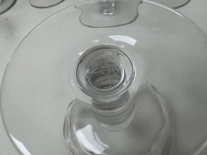 BACCARAT. 
Partie de service de verres en...