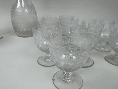 BACCARAT.
Modèle ROHAN.
Partie de service...