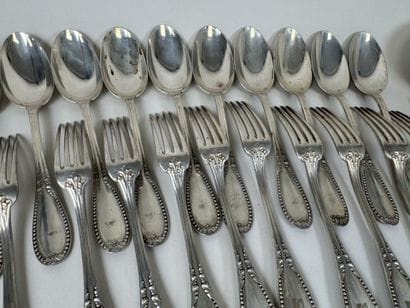 Partie de ménagère en argent 950/1000, poinçon...
