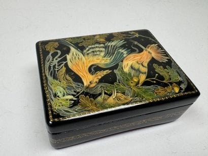 RUSSIA, Palekh School style.
Rectangular,...
