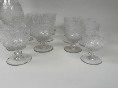 BACCARAT.
Modèle ROHAN.
Partie de service...