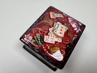 RUSSIA, Palekh School style.
Rectangular,...