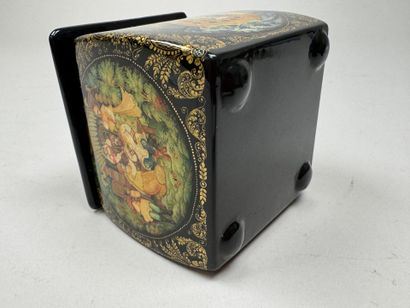 RUSSIA, Palekh School style.
Rectangular,...