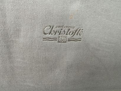 CHRISTOFLE.
Modèle ATLAS.
Partie de ménagère...
