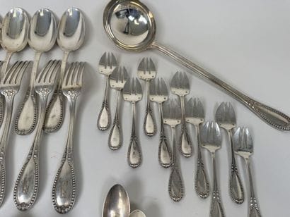 Partie de ménagère en argent 950/1000, poinçon...