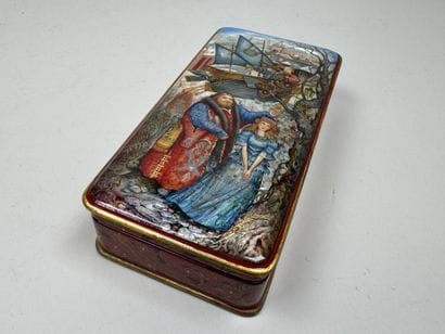 RUSSIA, Palekh School style.
Rectangular,...