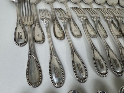 Partie de ménagère en argent 950/1000, poinçon...