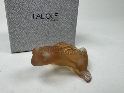 LALIQUE France.
Grenouille Sauteuse.
Petit...