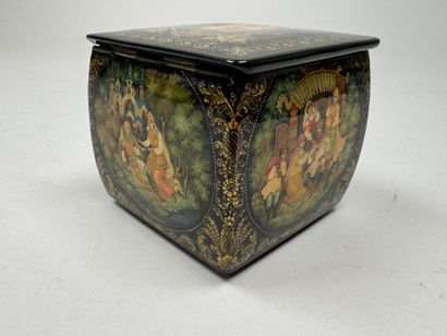 RUSSIA, Palekh School style.
Rectangular,...