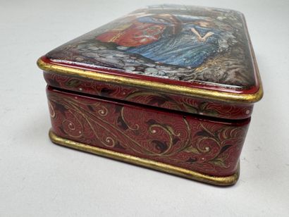 RUSSIA, Palekh School style.
Rectangular,...