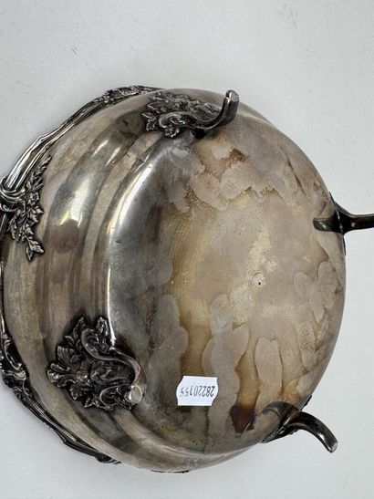 Coupe sur pied en argent 950/1000, poinçon...