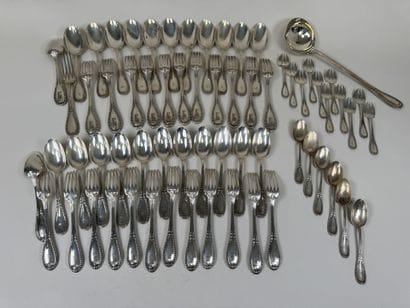 Partie de ménagère en argent 950/1000, poinçon...