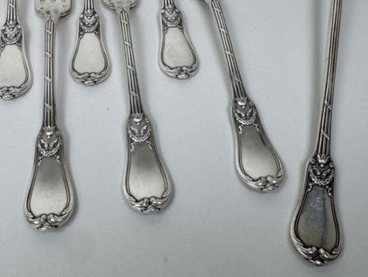 Partie de ménagère en argent 950/1000, poinçon...