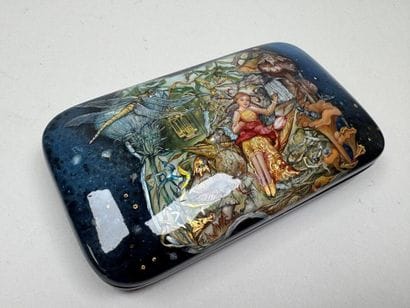 RUSSIA, Palekh School style.
Rectangular,...