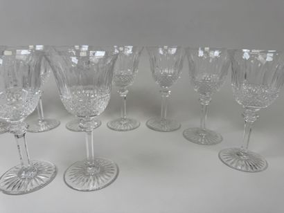 SAINT LOUIS.
Modèle TOMMY.
Série de 11 verres...