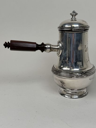 Chocolatière en argent 950/1000, poinçon...