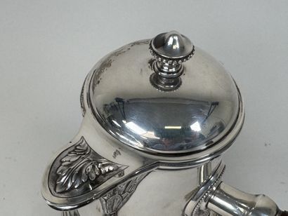 Chocolatière en argent 950/1000, poinçon...