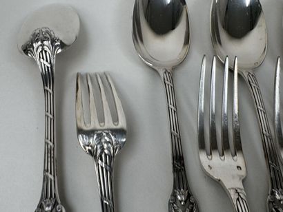 Partie de ménagère en argent 950/1000, poinçon...