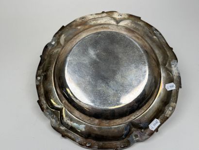 Plat en argent 950/1000, poinçon Minerve,...