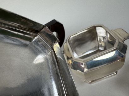 Partie de service à thé et café en argent...