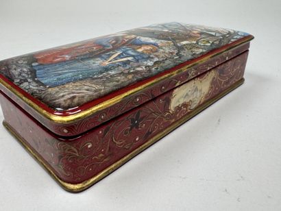 RUSSIA, Palekh School style.
Rectangular,...