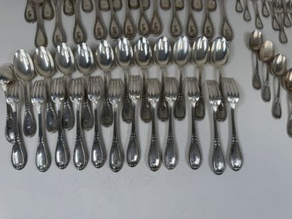 Partie de ménagère en argent 950/1000, poinçon...