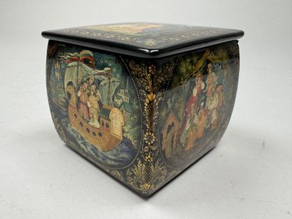RUSSIA, Palekh School style.
Rectangular,...