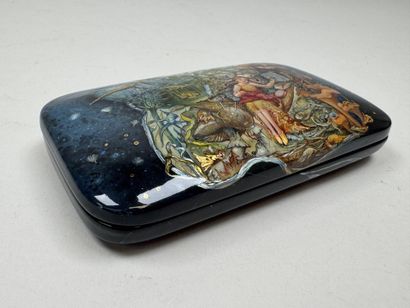 RUSSIA, Palekh School style.
Rectangular,...