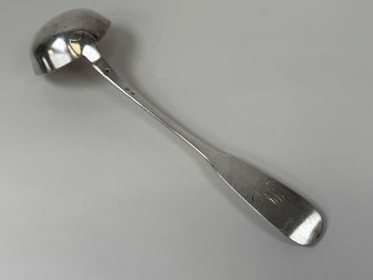 Louche en argent 950/1000, poinçon Au Vieillard,...