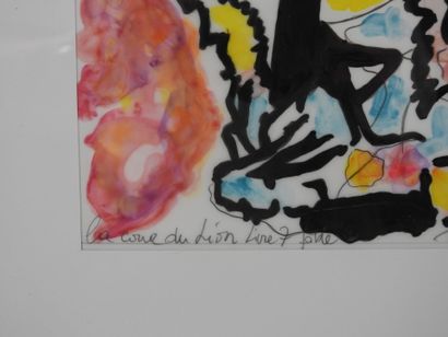 Pascale SEURIN (1958).
The Lion's Courtyard.
Acrylic...