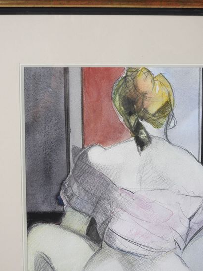 Camille HILAIRE (1916–2004).
The Shy Rose.
Watercolor...