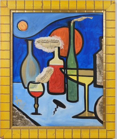 JEP (20th).
The Soul of Wine.
Oil and collage...
