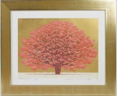 Hajime NAMIKI (1947). 
L'arbre rouge sur...