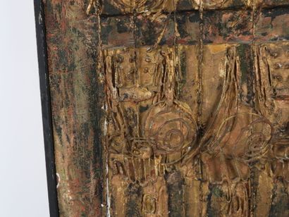 MANN (1959).
The Warriors.
Metal collage...