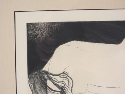 Joël ROCH (né en 1943).
Lover.
Gravure sur...